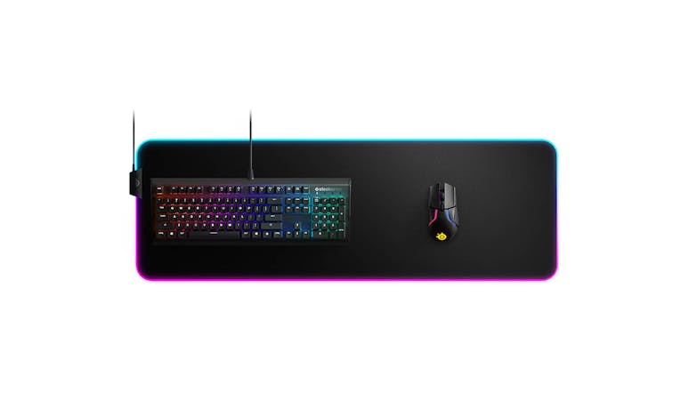 SteelSeries QcK Prism Series Cloth RGB Gaming Mouse Pad - XL (Top)
