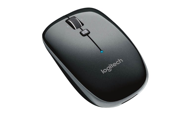 Logitech M557 Bluetooth Mouse - Dark Grey (Front)