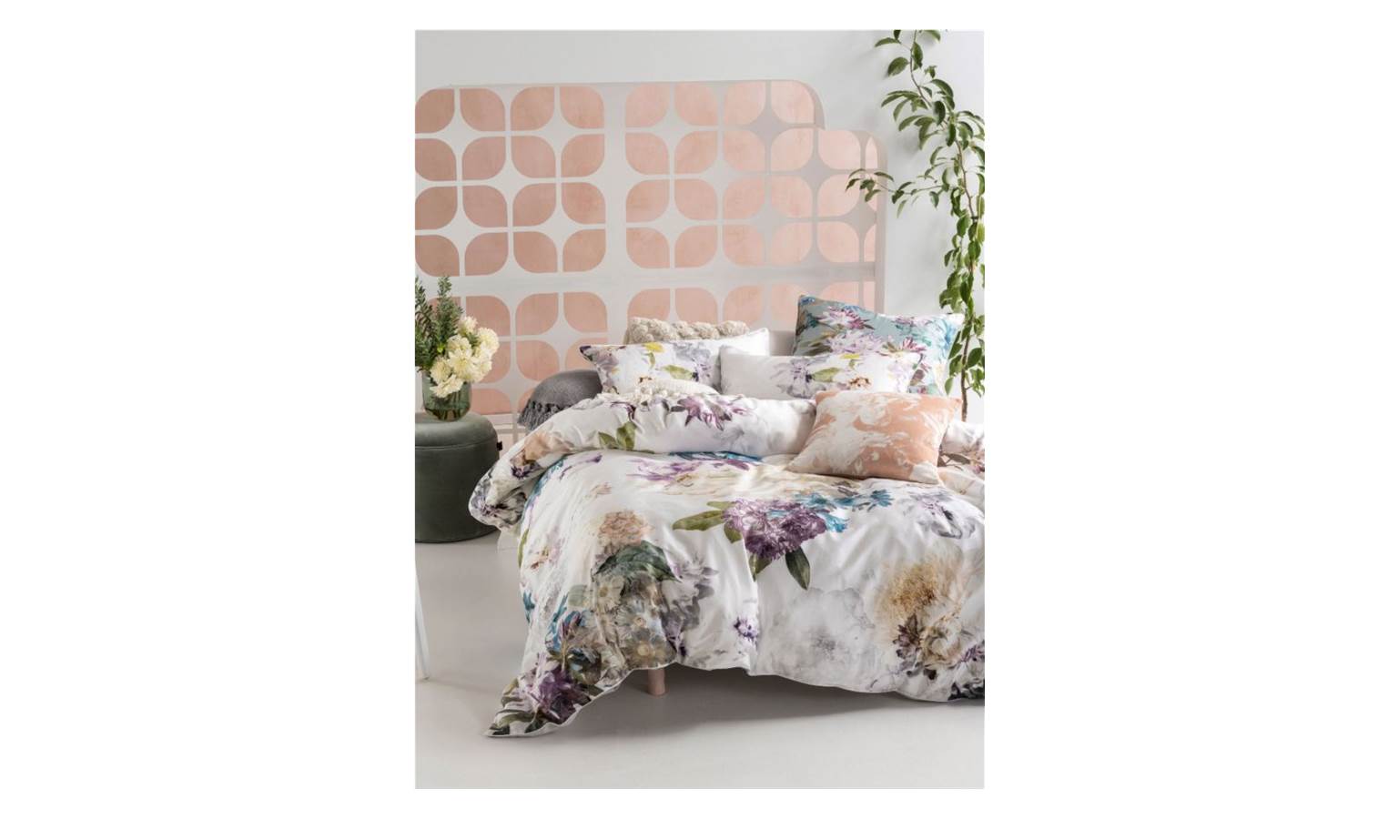 Linen House Lena Queen Quilt Cover Set - Violet