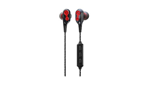 CLiPtec AIR-2SOUL BBE103 Dual Dynamic Drivers Bluetooth Earphones - Red