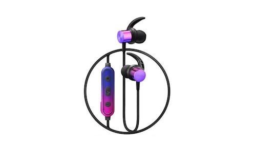 CLiPtec Air-Spakx BBE100 Wireless Bluetooth 5.0 Magnetic Stereo Earphone - S1 (Blue/Purple)