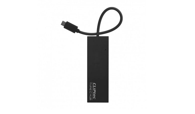CLiPtec RZH621 Connez Type-C USB3.1 1+3 USB Port Hub - Black (Top)