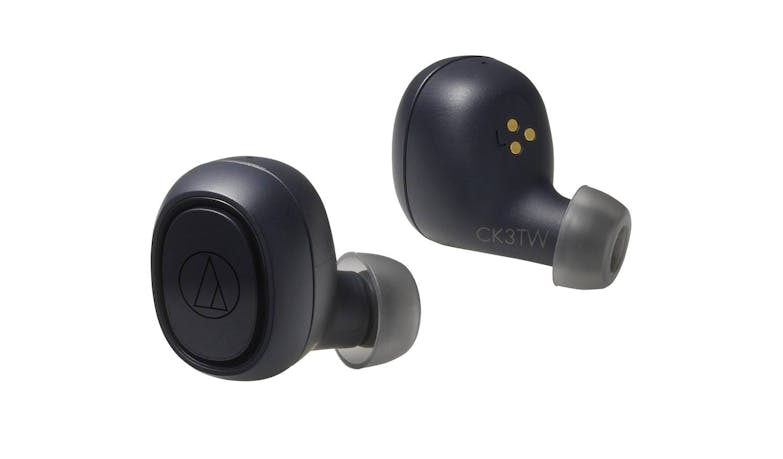 Audio-Technica ATH-CK3TW True Wireless In-Ear Headphones - Black (Earbuds)