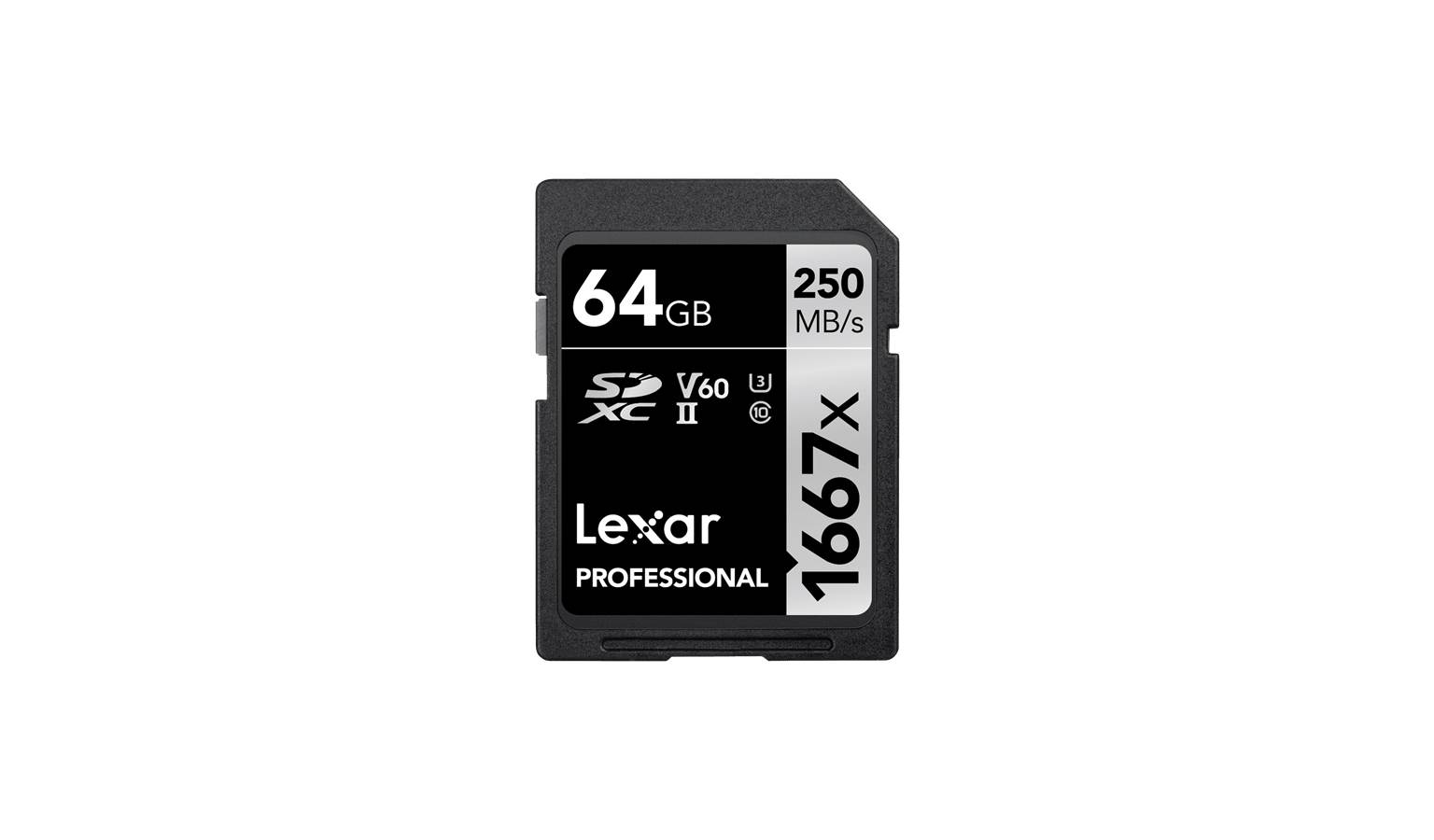 Lexar Professional 1667x 250MB UHSII 64GB SDXC Card Harvey Norman