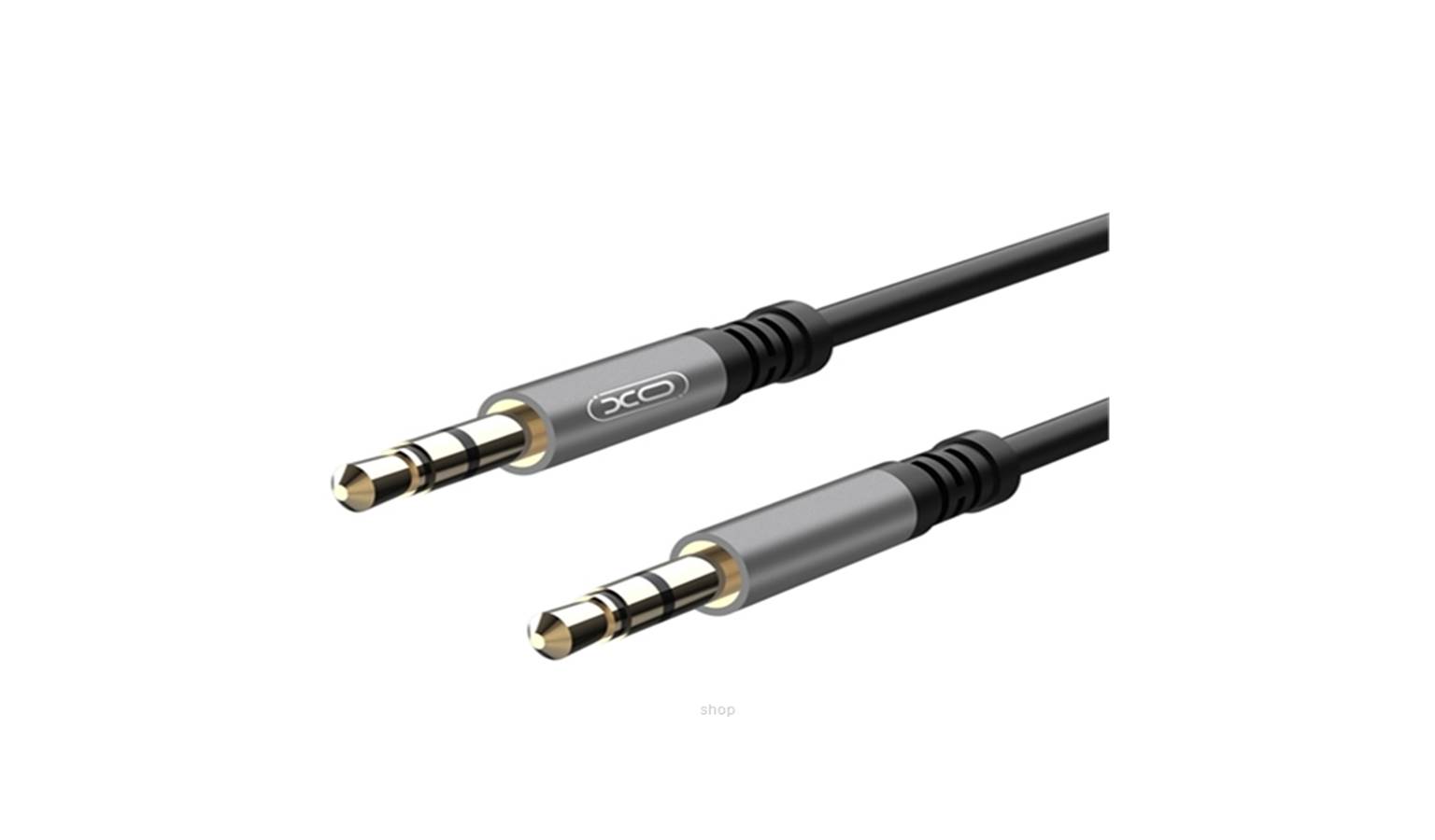 XO NB121 1000mm premium Aux Audio Cable Black Harvey Norman Malaysia