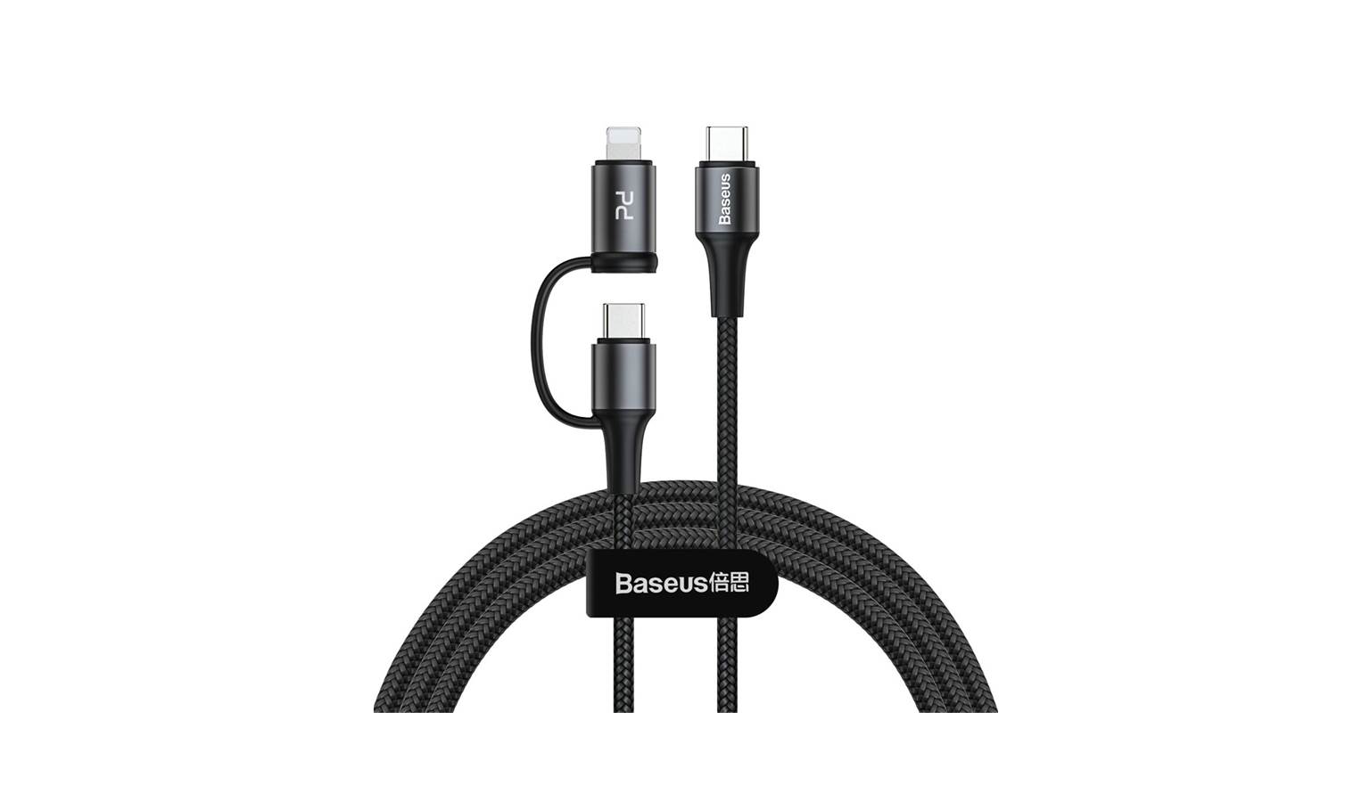Baseus CATLYW-H01 2-in-1 Twins Cable Type-C to Type-C 60W + Lightning
