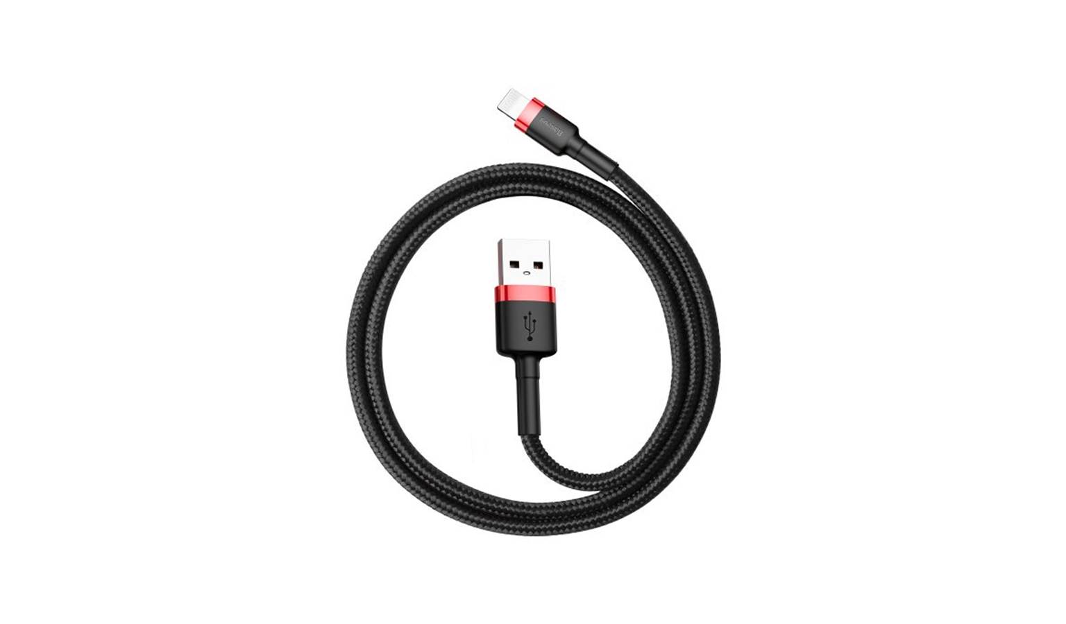 Baseus CALKLFA19 Cafule Braided Lightning Cable Red/Black Harvey