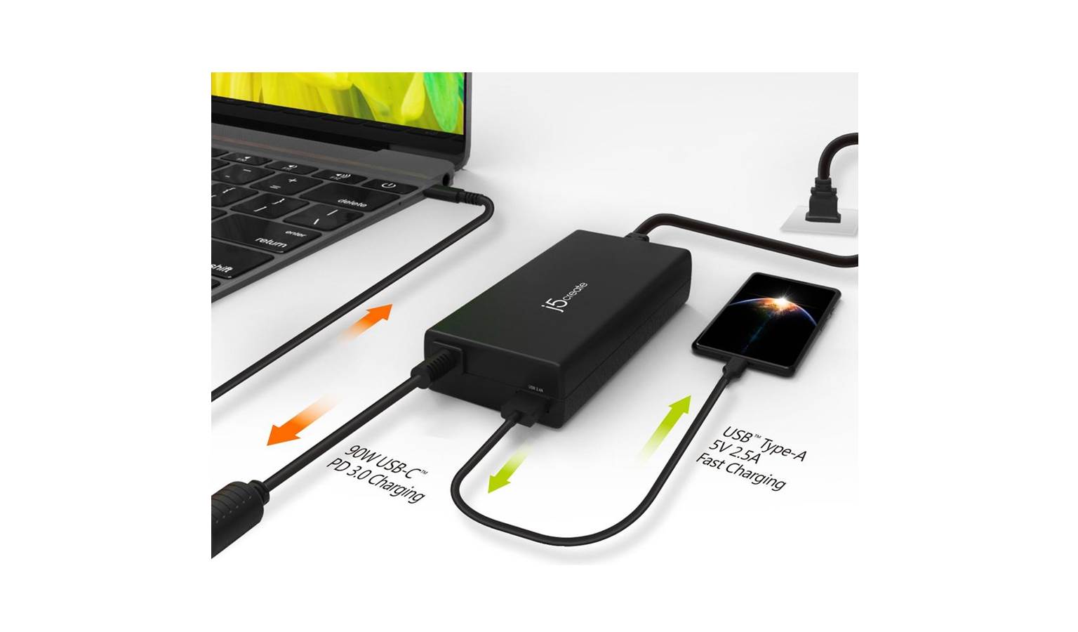 J5 Create JUP2290 USBC™ Fast Charger Harvey Norman Malaysia