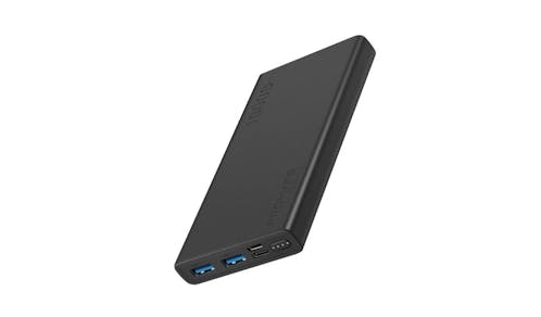 Promate Bolt-10 Compact Smart Charging Power Bank with Dual USB Output - Black