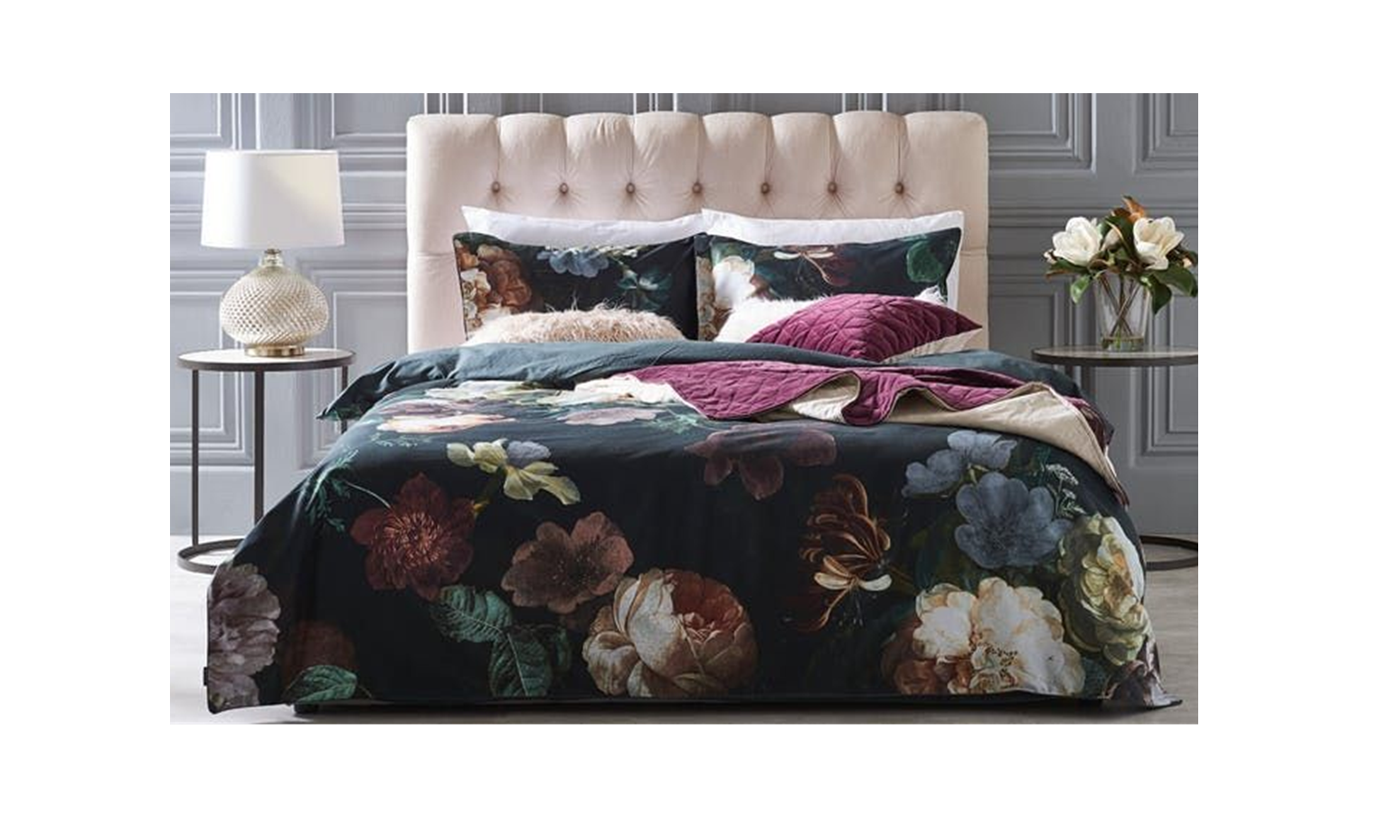 linen house borneo quilt cover set ivy