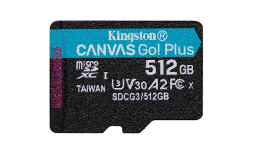 Kingston Canvas Go! Plus (SDCG3) microSD Memory Card (512GB) - IMG 1