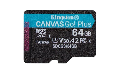 Kingston Canvas Go! Plus (SDCG3) microSD Memory Card (64GB) - IMG 1