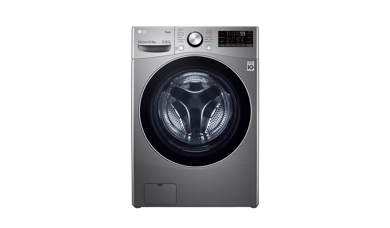 Lg 15 8 Kg Washer Dryer With Ai Dd And Turbowash Technology F2515rtgv Harvey Norman Malaysia [ 900 x 1536 Pixel ]