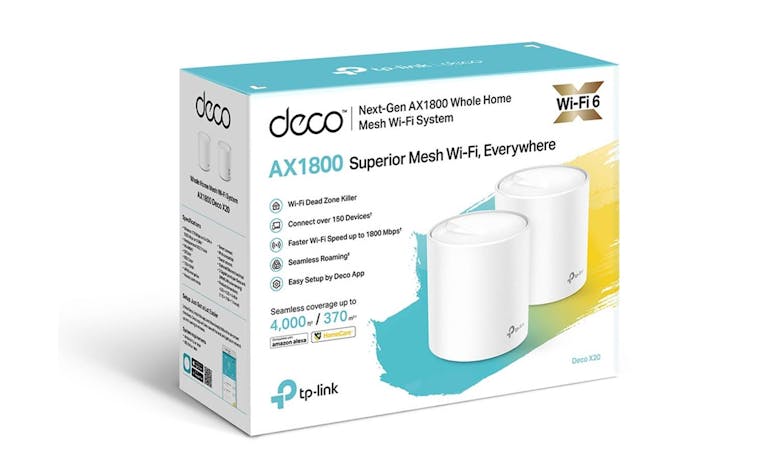 TP-Link Deco X20 AX1800 Whole Home Mesh Wi-Fi 6 System 2 Pack (IMG 3)