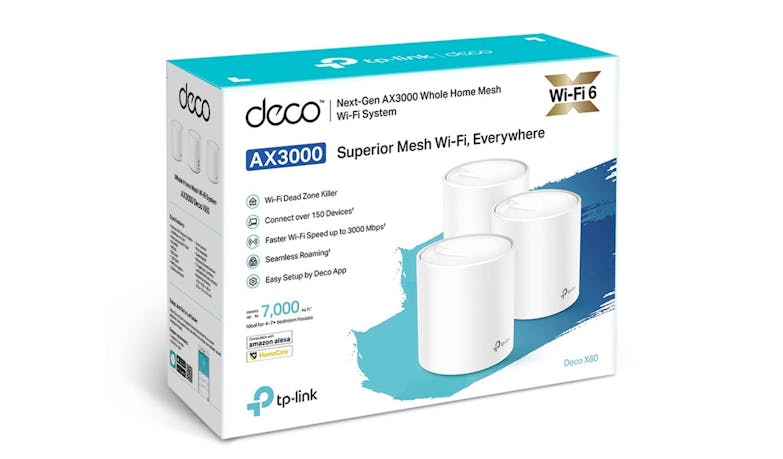 TP-Link Deco X60 AX3000 Whole Home Mesh Wi-Fi System 3 Pack (IMG 3)
