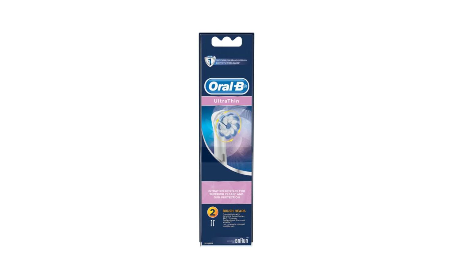 Oral-B Sensi UltraThin Refill EB60-2 Electric Toothbrush Replacement Head (by Braun)