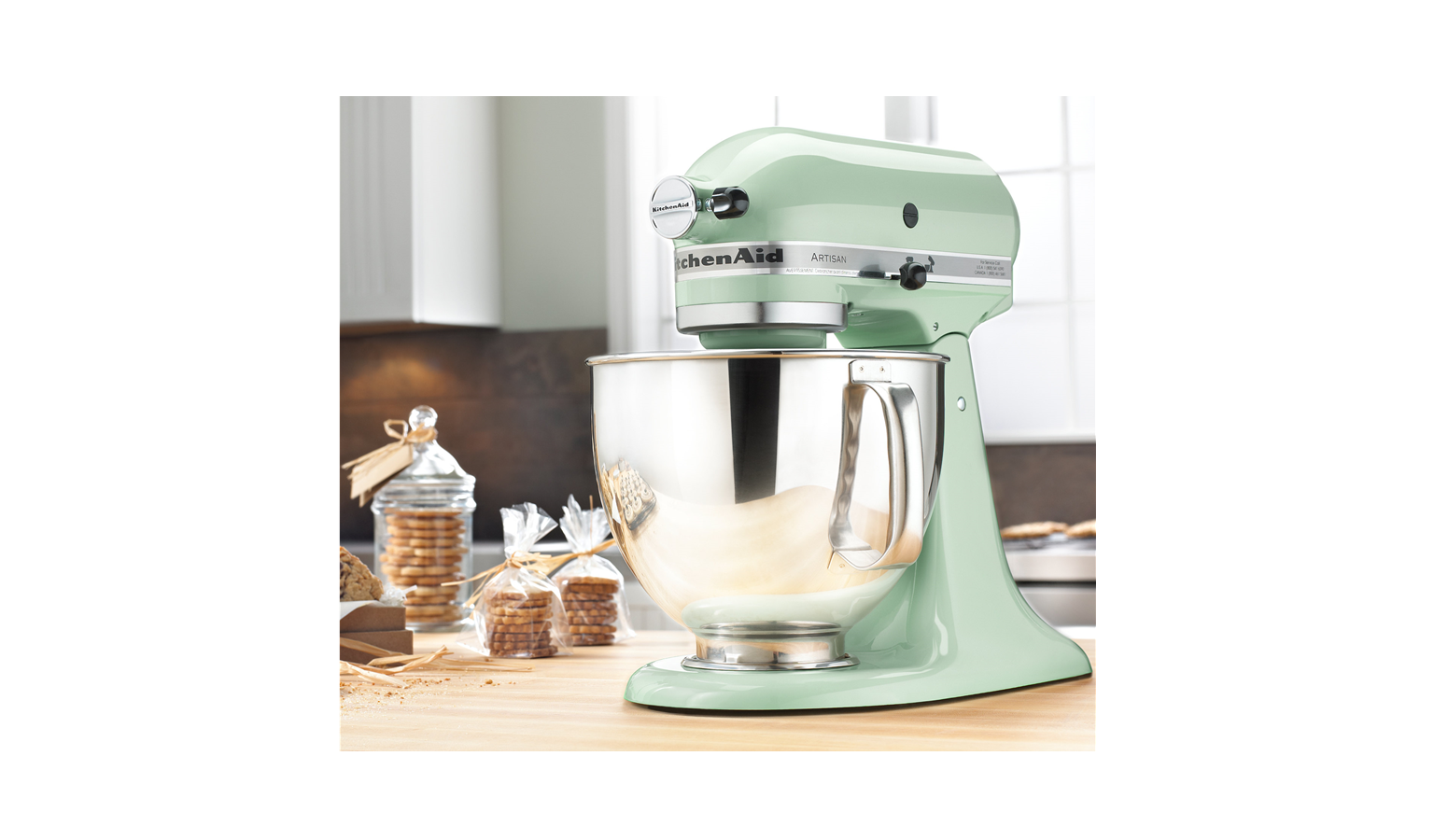 KitchenAid 5KSM150PSBPT 4.8L Artisan Stand Mixer Pistachio Harvey