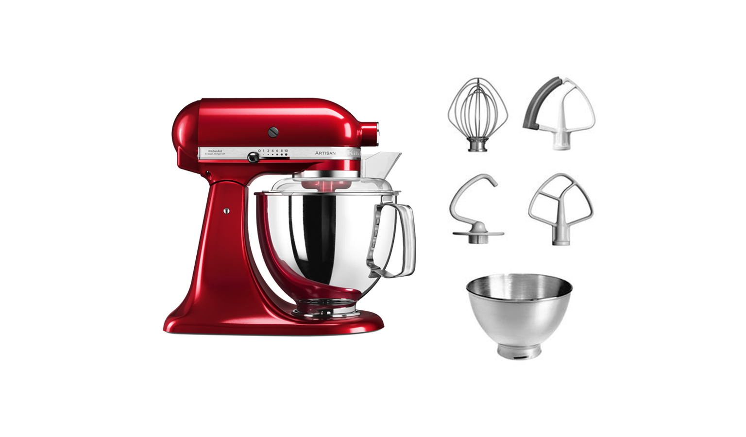 KitchenAid 5KSM175PSBCA 4.8L Artisan TiltHead Stand Mixer Candy