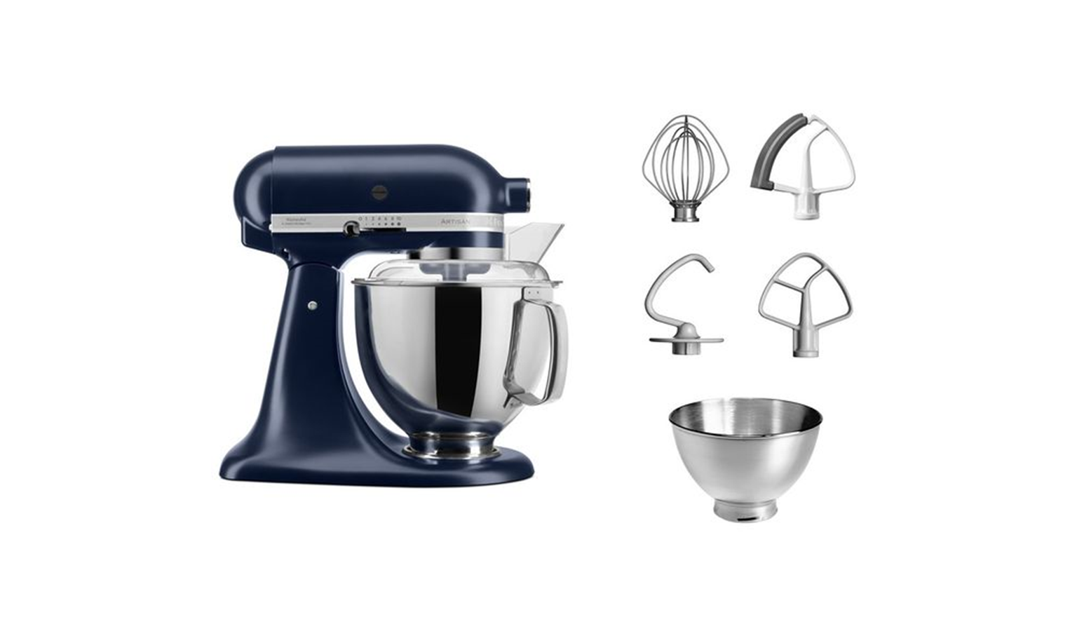 KitchenAid 5KSM175PSBIB 4.8L Artisan TiltHead Stand Mixer Ink Blue