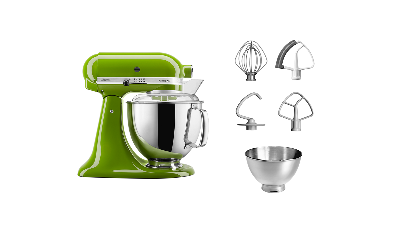KitchenAid 5KSM175PSBMA 4.8L Artisan TiltHead Stand Mixer Matcha