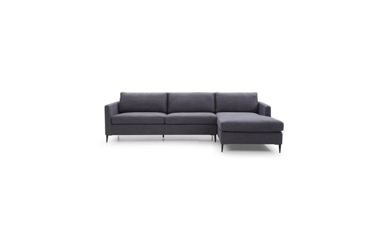 Merlino Smyth L-shaped fabric sofa - stone blue (2)