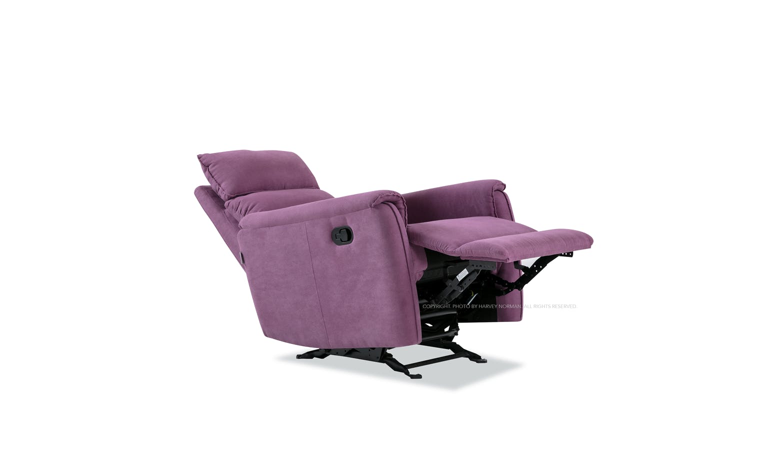 CheersV2 Fabric Manual Rocker Recliner Purple