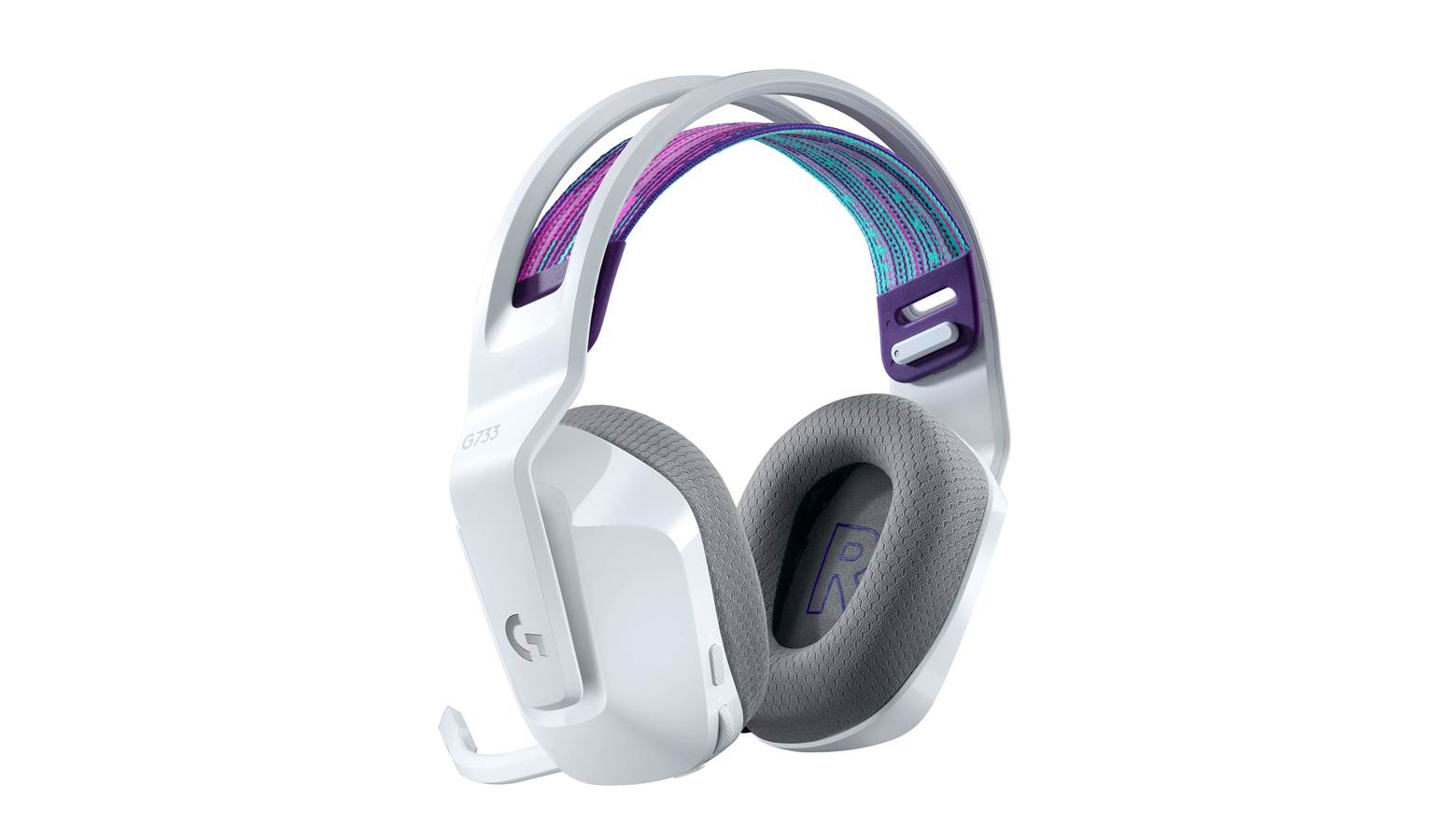 Logitech G733 Ultra-Lightweight Wireless Gaming Headset - White (IMG 1)