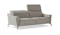 Gino Full Leather 3 Seater Sofa - Light Grey (IMG 2)