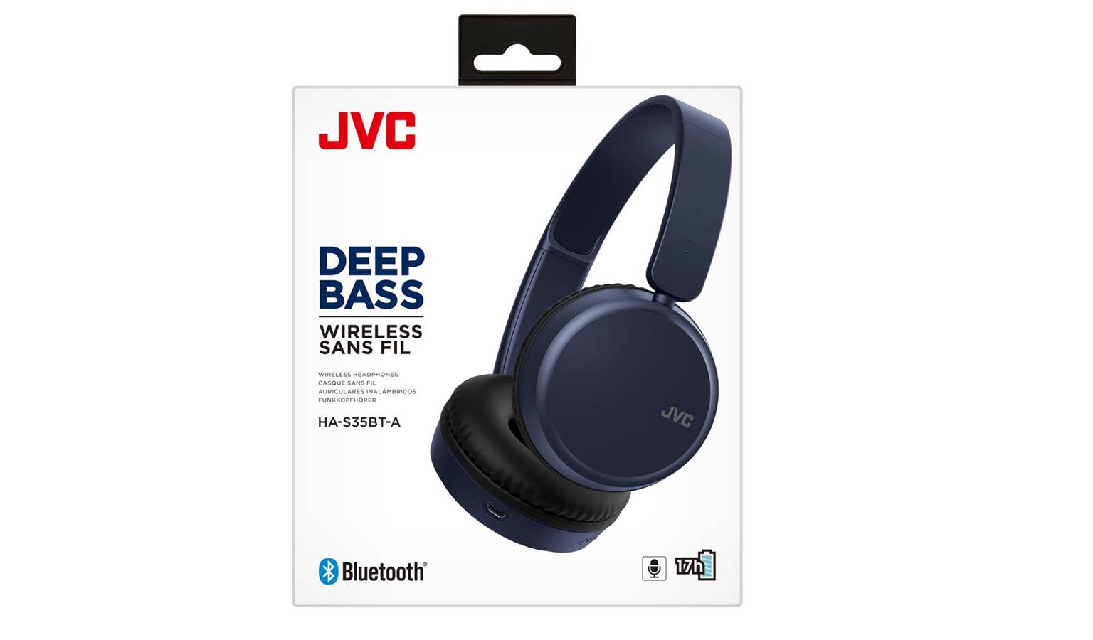 JVC HAS35BTA Foldable Bluetooth OnEar Headphones Harvey Norman