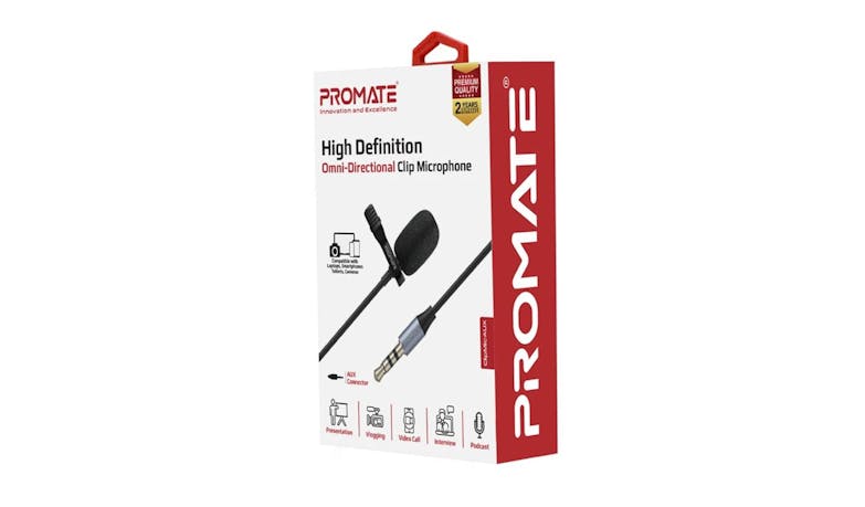 Promate ClipMic-AUX High Definition Omni-Directional Clip Microphone (IMG 2)