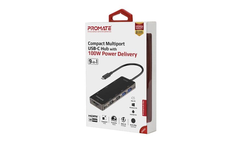 Promate PrimeHub-Go Compact Multiport USB-C Hub (IMG 2)