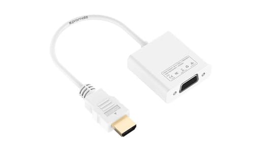 Promate Prolink-H2V HDMI to VGA Adaptor Kit (White)