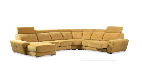 Donna Fabric Corner Shaped Sofa (IMG 1)