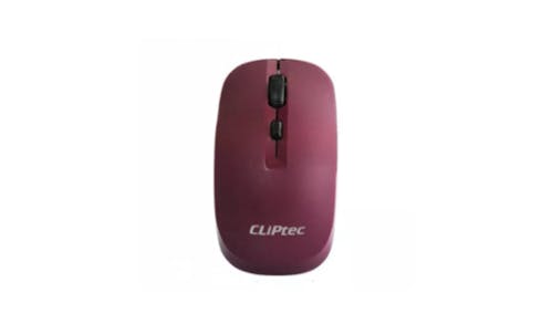 Cliptec SmoothMax 1600dpi 2.4Ghz Wireless Optical Mouse - Maroon (IMG 1)