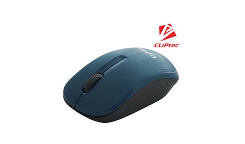 Cliptec SmoothLine Xilent 1200dpi 2.4Ghz Wireless Optical Mouse - Blue (IMG 1)