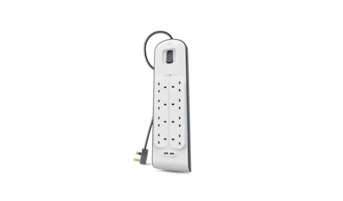 Belkin 8 Outlet Surge Protector with USB Port - 2 Meter