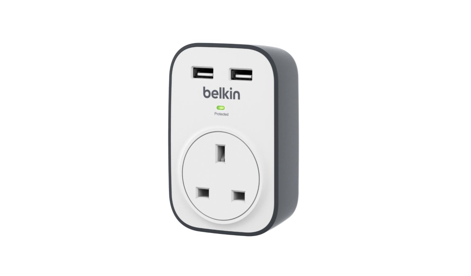 Belkin BSV103sa SurgeCube With Dual USB And 1 Surge Protector | Harvey ...