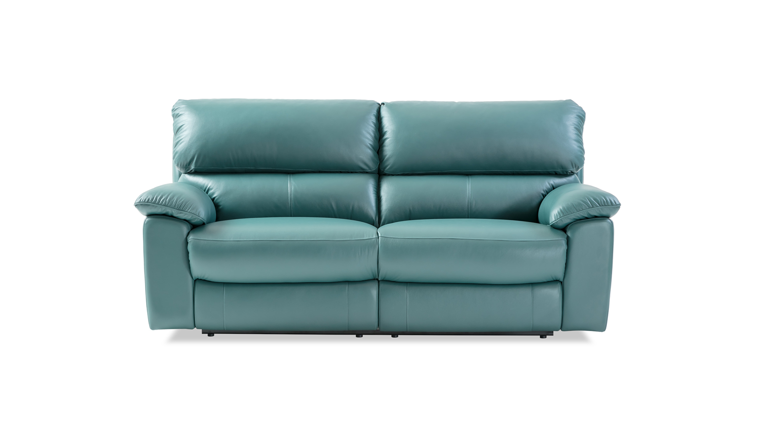 Calinda Leather 2.5 Seater Power Recliner Sofa Dark Green Harvey