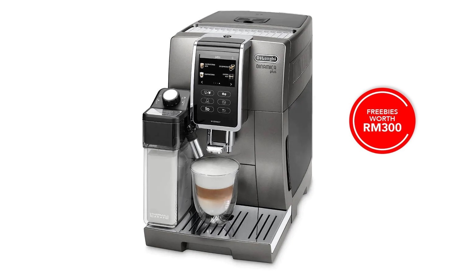 Delonghi Dinamica Plus Ecam 370 95 T Automatic Coffee Machine Harvey Norman Malaysia