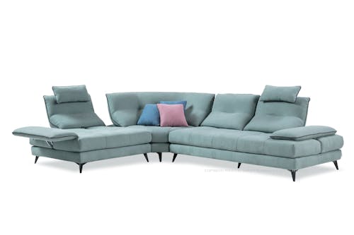 Kozar Corner Shaped Sofa with Push Back Seats & Armrests