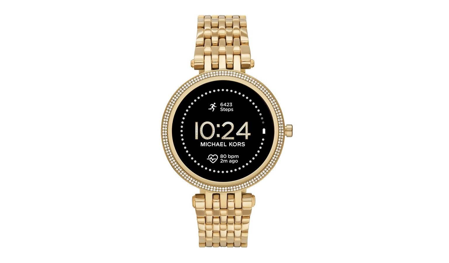 Michael Kors Gen 5E Darci Pavé (43mm) Gold-Tone Smartwatch (MKT5127) |  Harvey Norman Malaysia