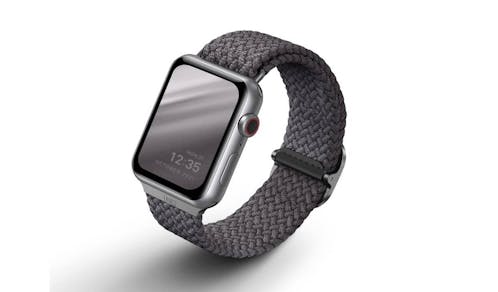 Uniq Aspen Adjustable Braided Loop Band for Apple Watch (38/40MM) - Grey (IMG 1)