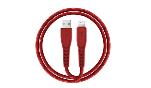 Energea NyloFlex 1.5M Lightning to USB-A Cable - Red (IMG 1)