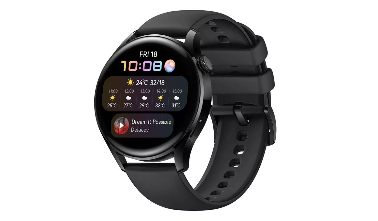 Huawei Watch 3 - Black | Harvey Norman Malaysia
