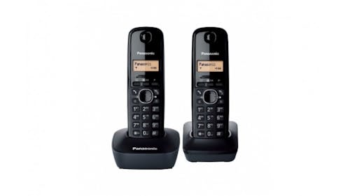 Panasonic DECT Digital Technology Cordless Phone Twin Pack (Black)