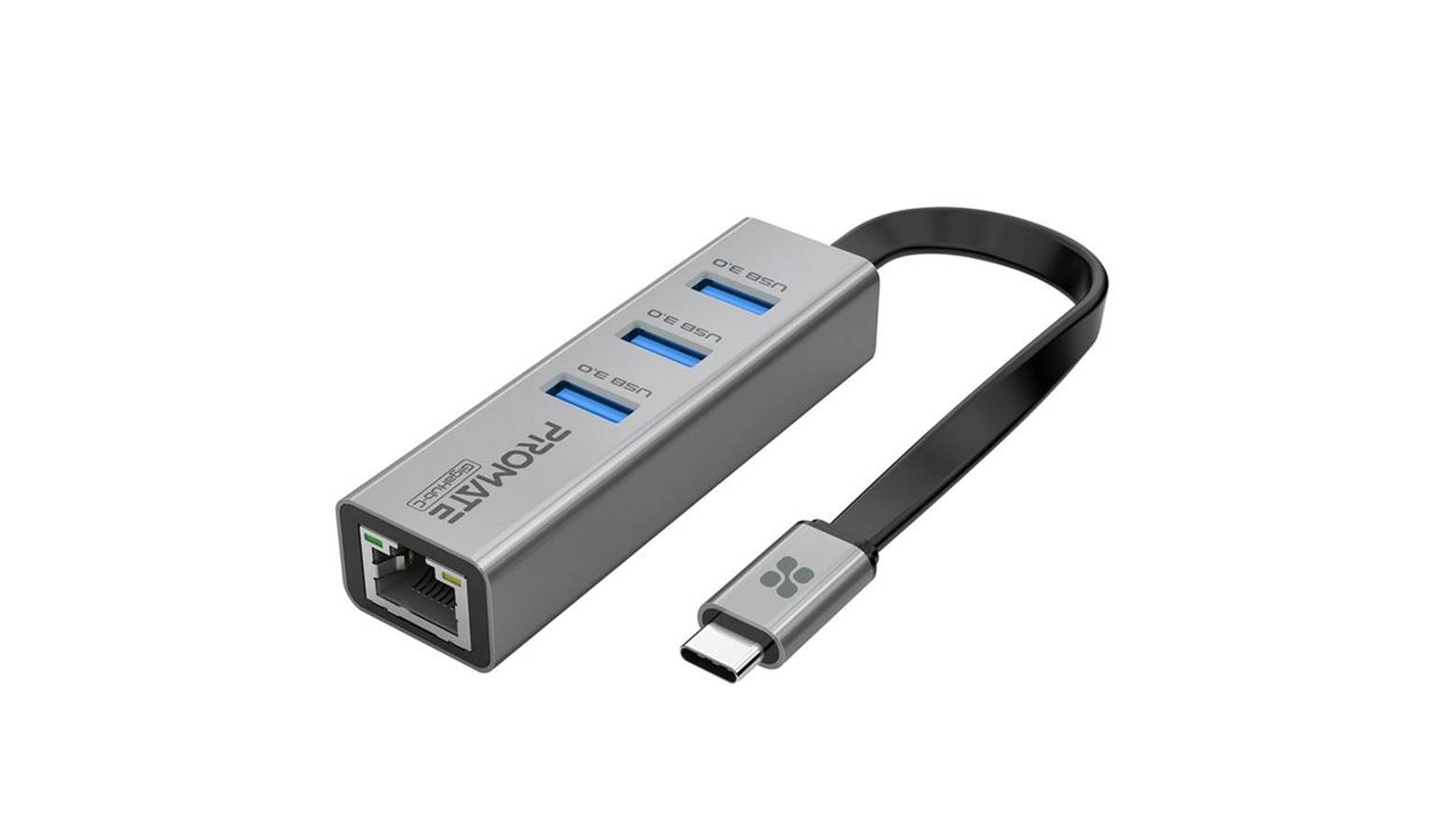 Promate GigaHubC MultiPort USBC Hub with Adapter Harvey