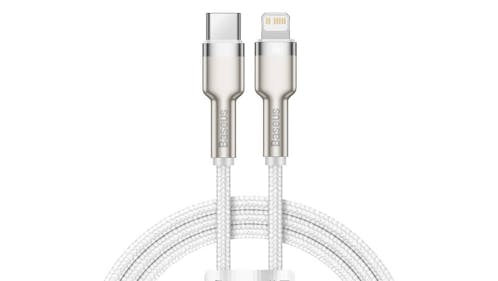 Baseus CATLJK-A02 USB-C to Lightning Cable - White (IMG 1)