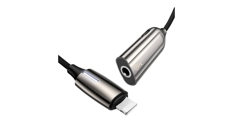 Baseus CALL56-0A Lightning to 3.5mm Adapter - Silver (IMG 2)