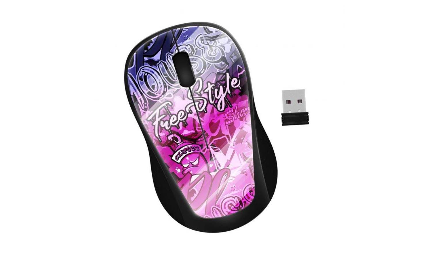 CLiPtec Xilent Graffiti Silent Wireless Mouse (RZS866G) (G3)