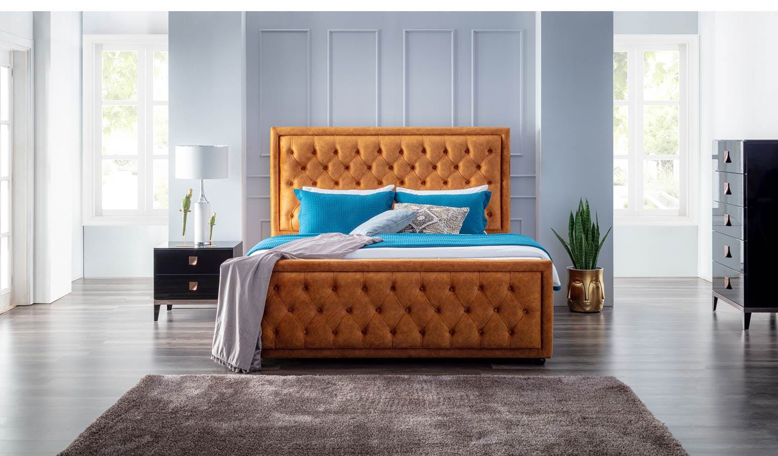 Quality queen online bed frame